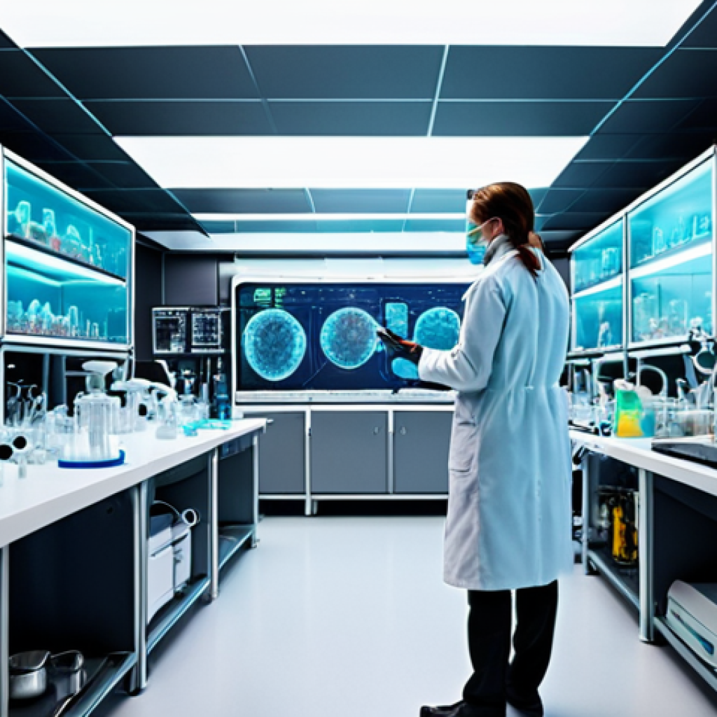 **Image Prompt:** A vibrant and futuristic chemistry lab filled with advanced AI interfaces and holographic projections of molecules. Scientists in lab coats are working alongside AI, analyzing complex data streams, designing new molecules, and conducting experiments. The overall atmosphere is one of innovation, discovery, and collaboration between humans and artificial intelligence in the pursuit of scientific breakthroughs.
