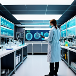 **Image Prompt:** A vibrant and futuristic chemistry lab filled with advanced AI interfaces and holographic projections of molecules. Scientists in lab coats are working alongside AI, analyzing complex data streams, designing new molecules, and conducting experiments. The overall atmosphere is one of innovation, discovery, and collaboration between humans and artificial intelligence in the pursuit of scientific breakthroughs.