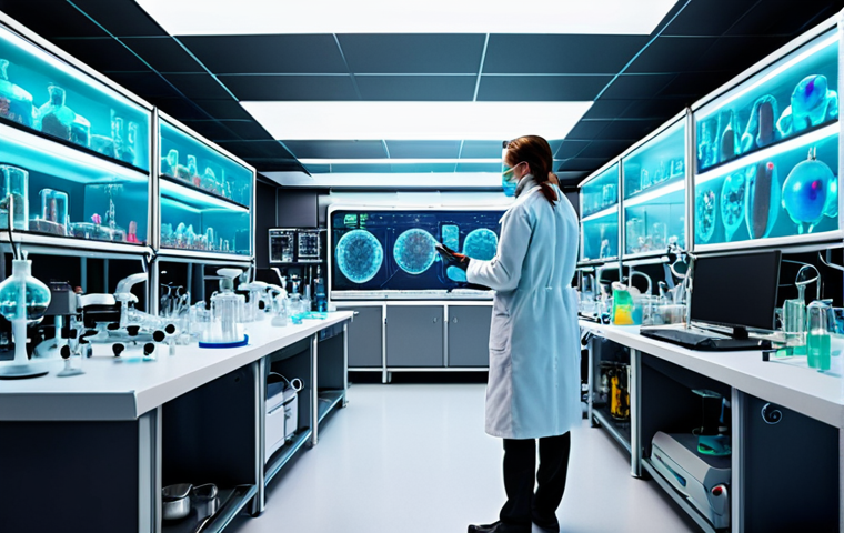 **Image Prompt:** A vibrant and futuristic chemistry lab filled with advanced AI interfaces and holographic projections of molecules. Scientists in lab coats are working alongside AI, analyzing complex data streams, designing new molecules, and conducting experiments. The overall atmosphere is one of innovation, discovery, and collaboration between humans and artificial intelligence in the pursuit of scientific breakthroughs.